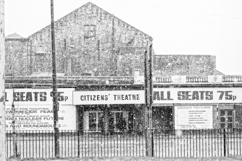 Freezing in Glasgow ‘The Nuclear Future’ tour - Citizens Theatre 1980